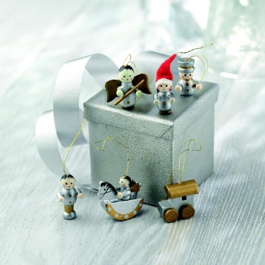 Logo trade promotional merchandise image of: Set of 6 Xmas decoration