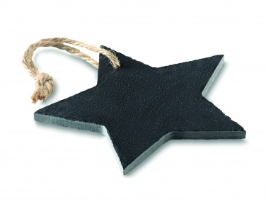 Logotrade promotional gift image of: Slate xmas hanger star