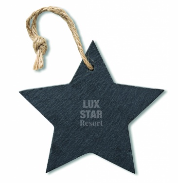 Logotrade promotional items photo of: Slate xmas hanger star