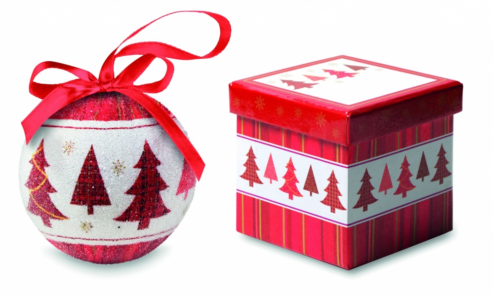 Logo trade promotional gifts image of: Christmas bauble in gift box