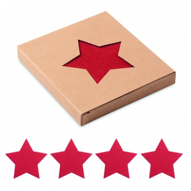 Logo trade promotional products image of: RPET 4 felt coaster set
