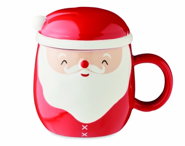 Logo trade promotional items picture of: Ceramic mug with lid 370 ml