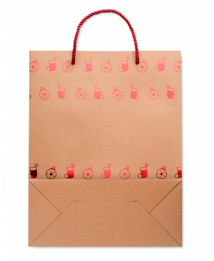 Logo trade promotional items image of: Gift paper bag with pattern