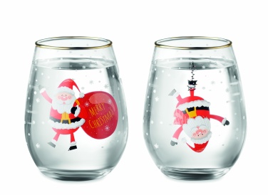 Logotrade promotional merchandise image of: Set of 2 Christmas glasses