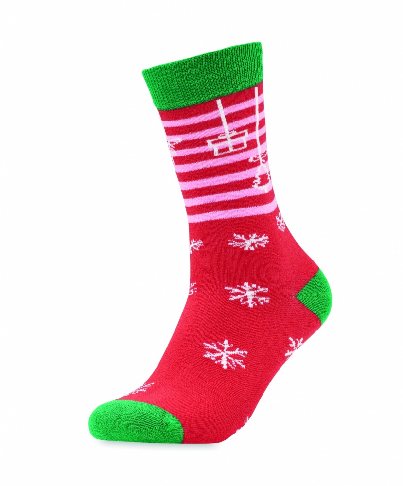 Logo trade promotional gift photo of: Pair of Christmas socks L