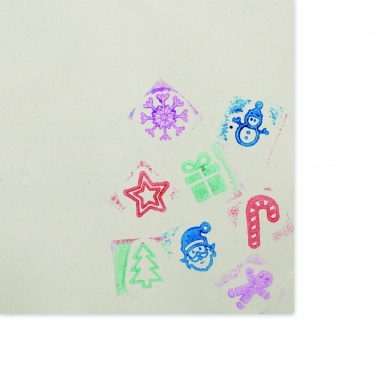 Logo trade promotional items picture of: 8 wooden Christmas stamps set