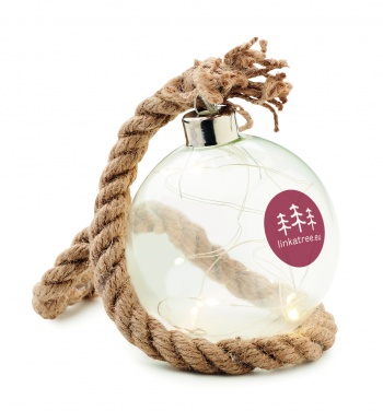 Logo trade promotional products image of: Glass bauble LED light