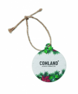 Logo trade advertising products image of: Seed paper Xmas ornament