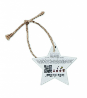 Logotrade promotional giveaways photo of: Seed paper Xmas ornament