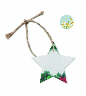 Logotrade business gift image of: Seed paper Xmas ornament