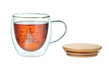 Logo trade advertising products image of: Double wall borosilicate mug