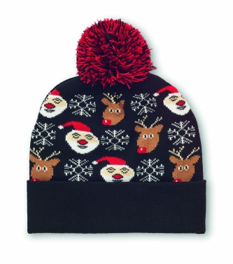 Logo trade promotional giveaways picture of: Christmas knitted beanie