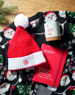 Logo trade promotional products picture of: Christmas knitted beanie