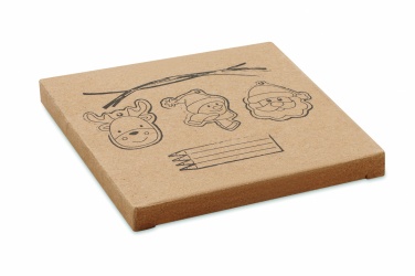 Logotrade promotional merchandise photo of: Drawing wooden ornaments set