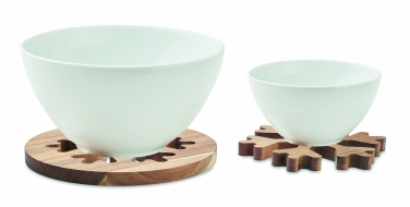 Logotrade promotional gift image of: Acacia wooden pot holders set