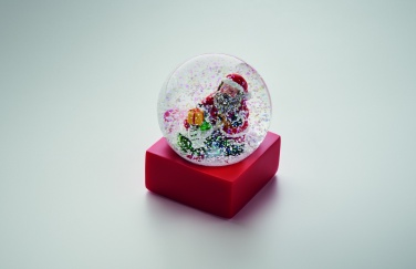 Logo trade business gifts image of: Snow ball glass ornament