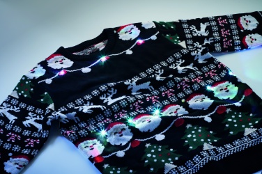 Logo trade promotional products image of: Christmas LED sweater L/XL