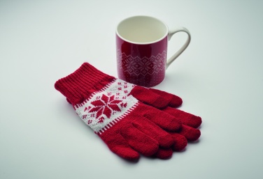 Logotrade business gift image of: Winter gift mug and gloves set
