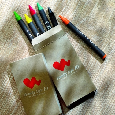 Logotrade promotional products photo of: Carton of 6 wax crayons