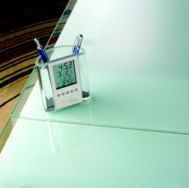 Logo trade promotional gifts image of: Pen holder with calendar