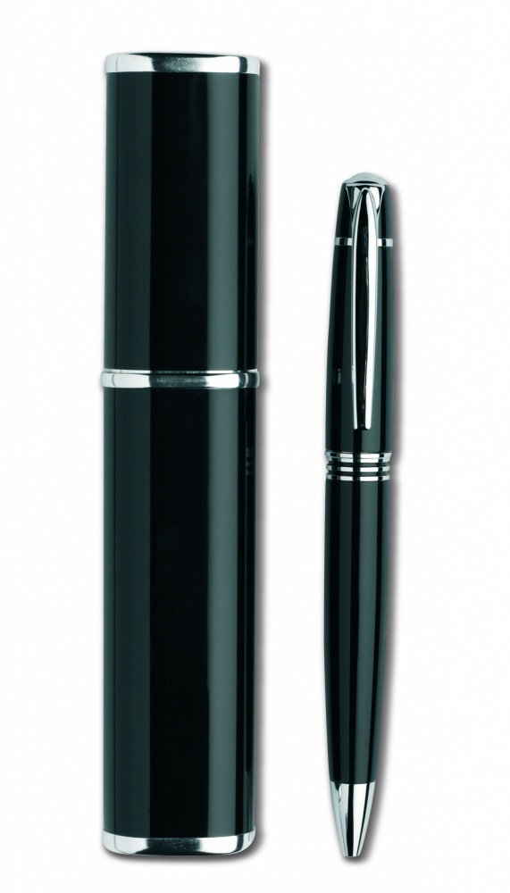 Logo trade advertising products image of: Metal twist ball pen