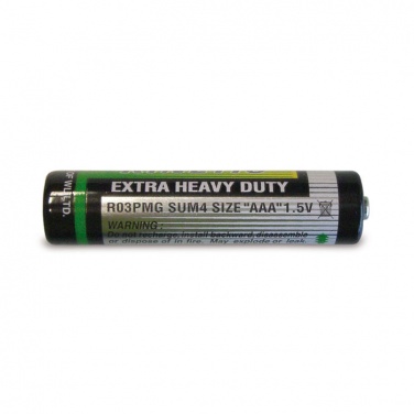 Logo trade promotional merchandise photo of: Battery type UM4 (AAA)