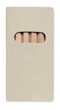 Logotrade promotional product picture of: 6 coloured pencils in box