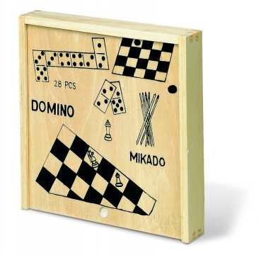 Logotrade promotional items photo of: 4 games in wooden box