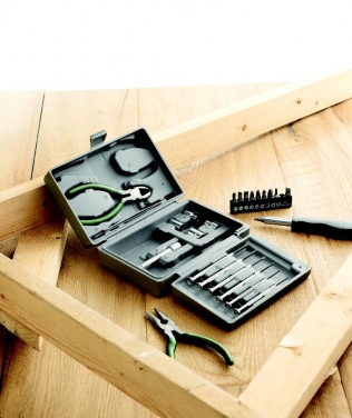 Logo trade promotional giveaways picture of: Foldable 25 piece tool set