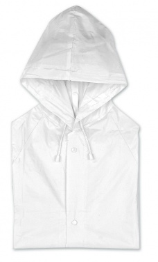 Logo trade promotional giveaways image of: PVC raincoat with hood