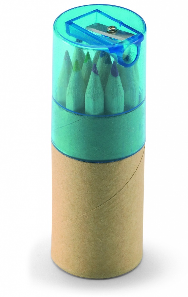 Logo trade promotional merchandise image of: 12 coloured pencils