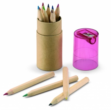 Logo trade promotional products picture of: 12 coloured pencils