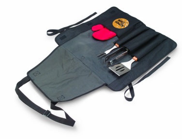 Logo trade promotional giveaways picture of: BBQ apron with BBQ tools