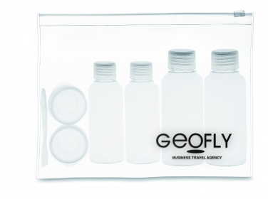 Logo trade advertising product photo of: Travelling pouch with bottles