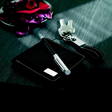 Logo trade promotional merchandise image of: Ball pen key ring and wallet Lappeenranta