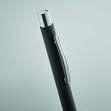 Logo trade promotional merchandise photo of: Recycled paper push ball pen
