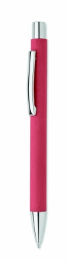 Logo trade promotional merchandise image of: Recycled paper push ball pen