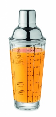Logotrade promotional merchandise picture of: Glass cocktail shaker 400 ml