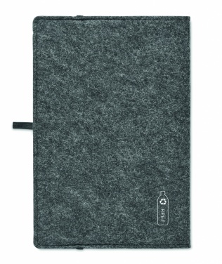 Logo trade advertising product photo of: A5 notebook RPET felt