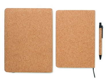 Logo trade promotional items image of: A5 portfolio in cork