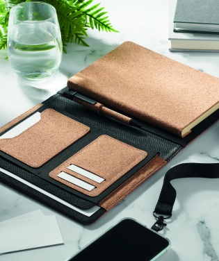 Logo trade promotional products picture of: A5 portfolio in cork
