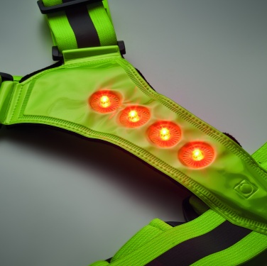 Logo trade promotional items image of: Reflective body belt with LED