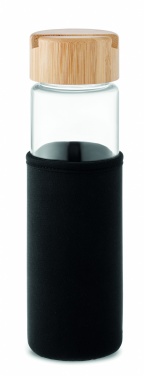 Logotrade promotional giveaway picture of: Glass bottle bamboo lid 600ml