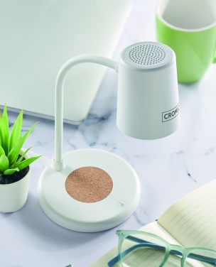 Logotrade promotional item image of: Wireless charger, lamp speaker