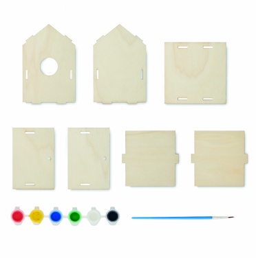 Logo trade promotional items picture of: DIY wooden bird house kit