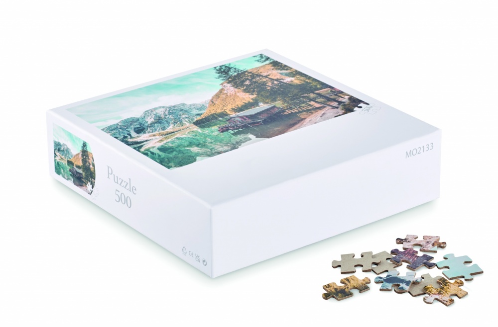 Logo trade promotional items image of: 500 piece puzzle in box
