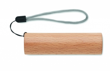 Logotrade promotional gift picture of: Beech wood rechargeable torch