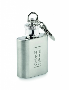 Logo trade promotional merchandise image of: Hipflask key ring Joensuu