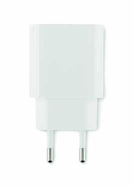 Logotrade advertising product image of: 20W 2 port USB charger EU plug