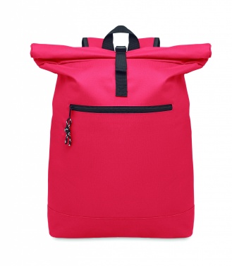 Logo trade corporate gift photo of: 600Dpolyester rolltop backpack